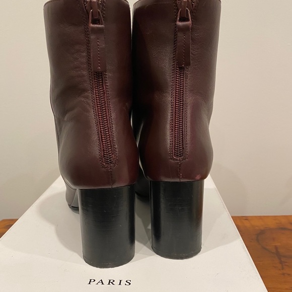 Sandro ‘Sacha’ Leather Bordeaux Boot Sz40 - Picture 5 of 8